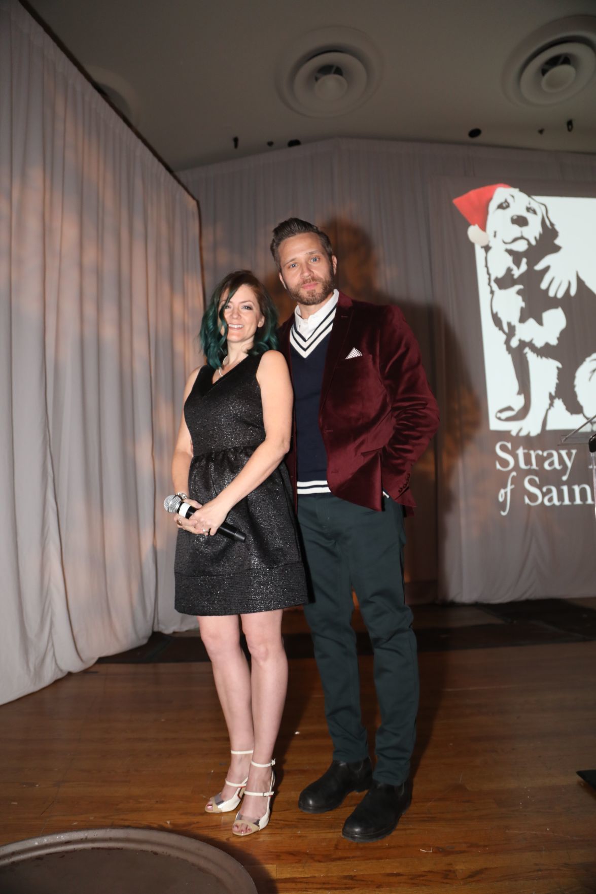 Juliana and Seamus Dever, master of ceremonies